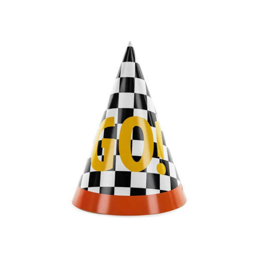 Picture of GO! RACING PARTY HATS - 6 PACK